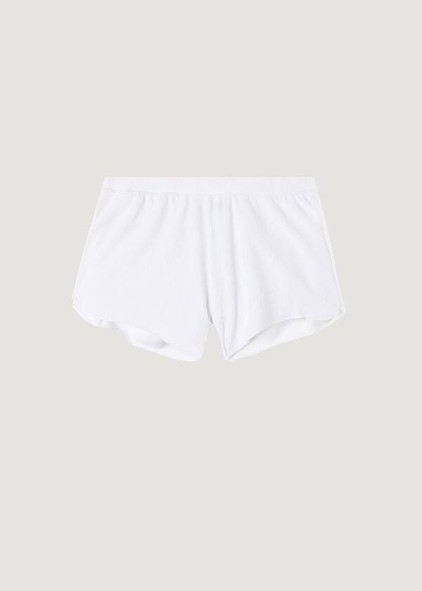 Calzedonia Terrycloth Shorts Cover-ups Dames Wit | NL2041HK