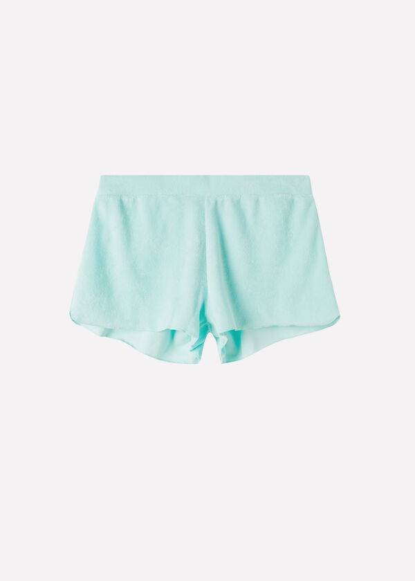 Calzedonia Terrycloth Shorts Cover-ups Dames Blauw | NL2042JJ