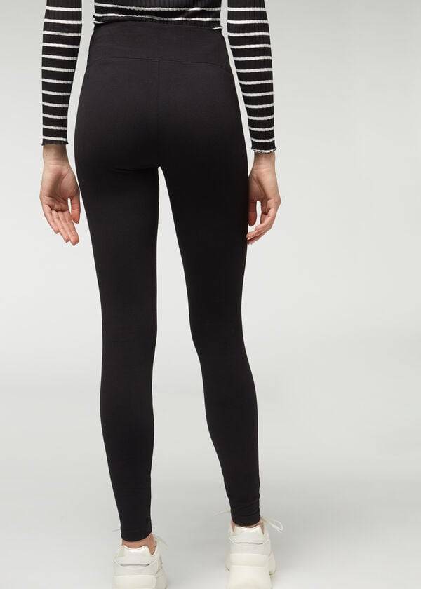 Calzedonia Thermal Leggings Dames Zwart | NL1494GL