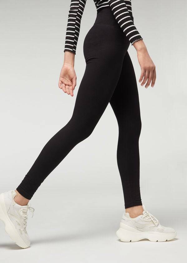 Calzedonia Thermal Leggings Dames Zwart | NL1494GL