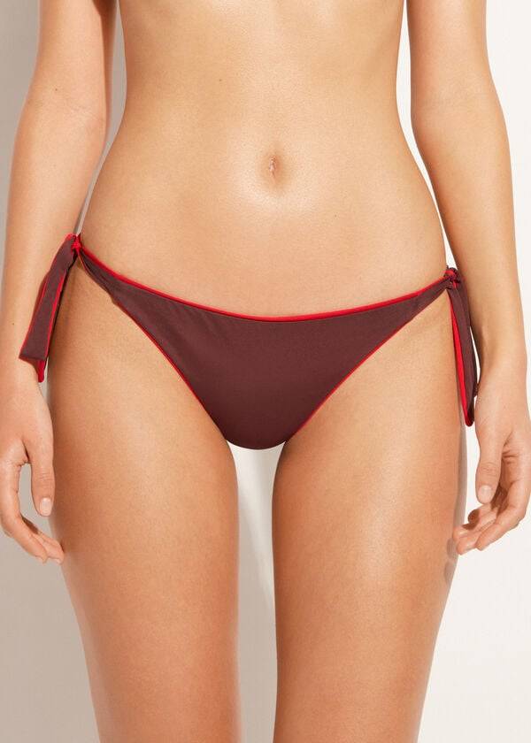 Calzedonia Tied Indonesia Eco Bikinibroekjes Dames Rood | NL2539XF