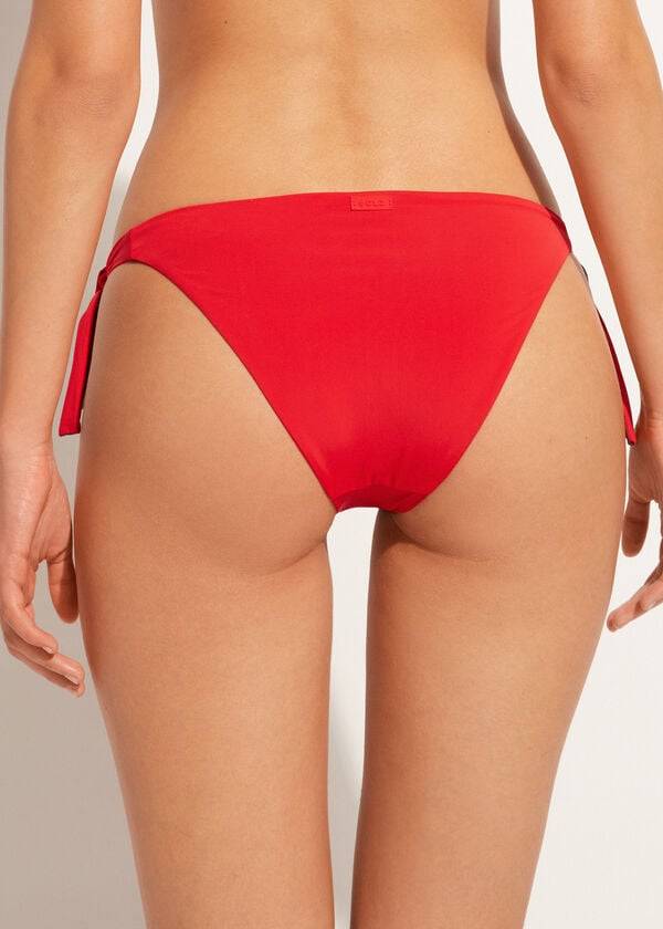 Calzedonia Tied Indonesia Eco Bikinibroekjes Dames Rood | NL2539XF