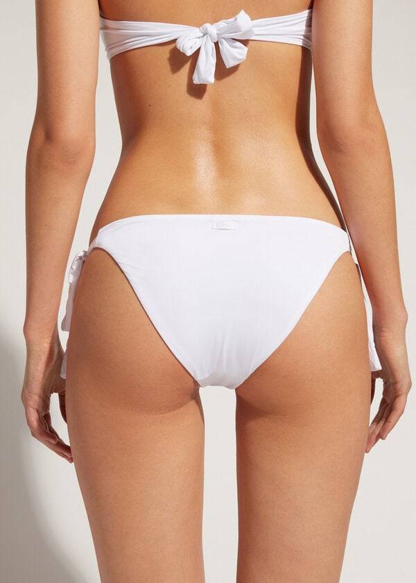 Calzedonia Tied Indonesia Eco Bikinibroekjes Dames Wit | NL2545GL