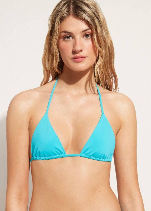 Calzedonia Triangle String Indonesia Eco rosa Bikinitopjes Dames Turquoise | NL2146JJ