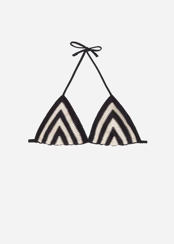 Calzedonia Triangle String Mumbai Bikinitopjes Dames Zwart Beige | NL2138OR