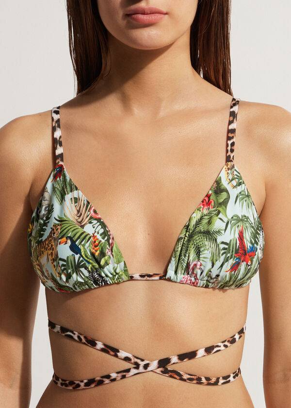 Calzedonia Triangle String Nairobi Eco Bikinitopjes Dames Groen | NL2135YU