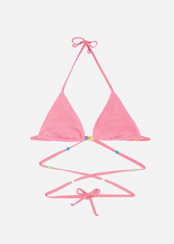 Calzedonia Triangle String Tie San Diego Bikinitopjes Dames Roze | NL2129MA