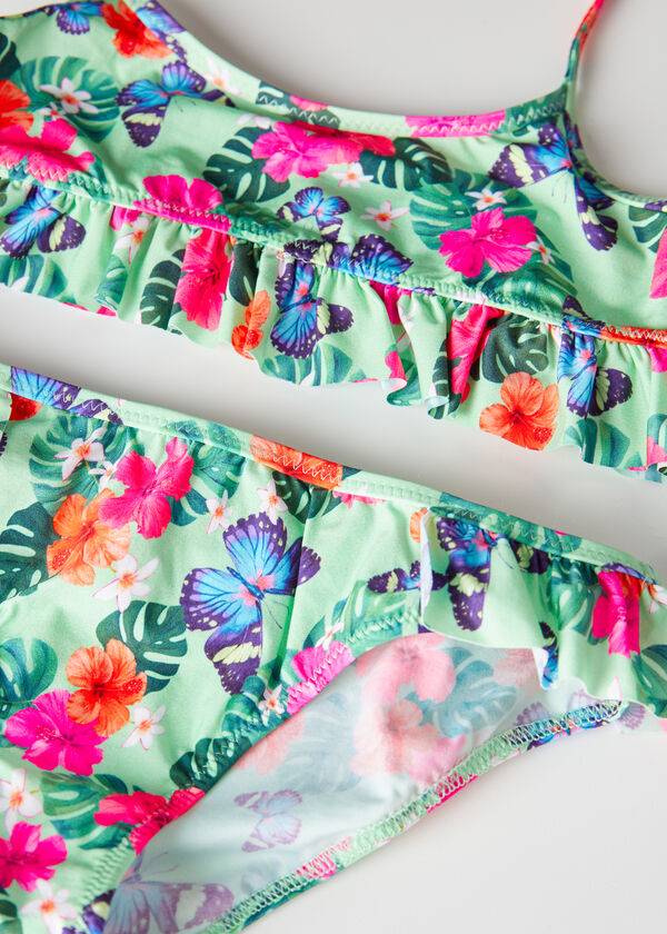 Calzedonia Two Piece Malibù Badpakken Kinderen Groen | NL1129FM