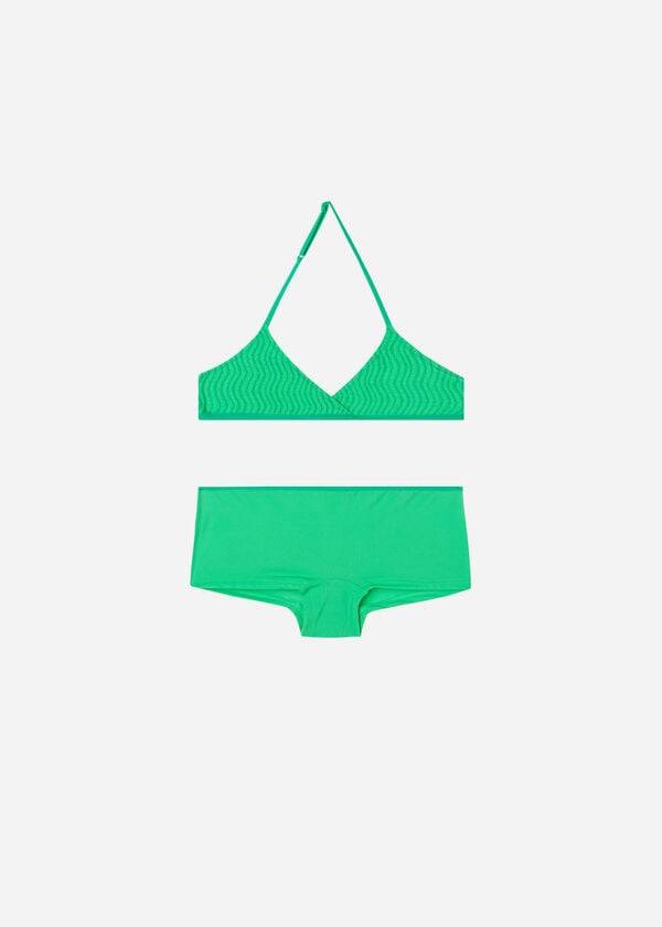 Calzedonia Two Piece Mykonos Badpakken Kinderen Groen | NL1128DN