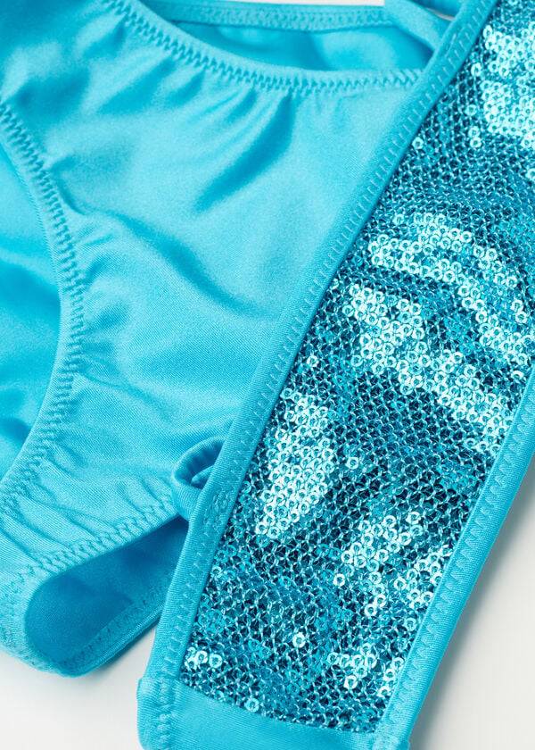 Calzedonia Two-Piece Triangle Cannes Badpakken Kinderen Turquoise | NL1112VD