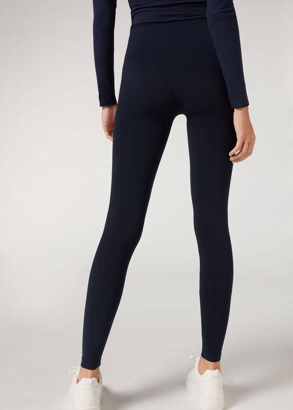 Calzedonia Ultra-Opaque Microfiber Leggings Dames Blauw | NL1483RW